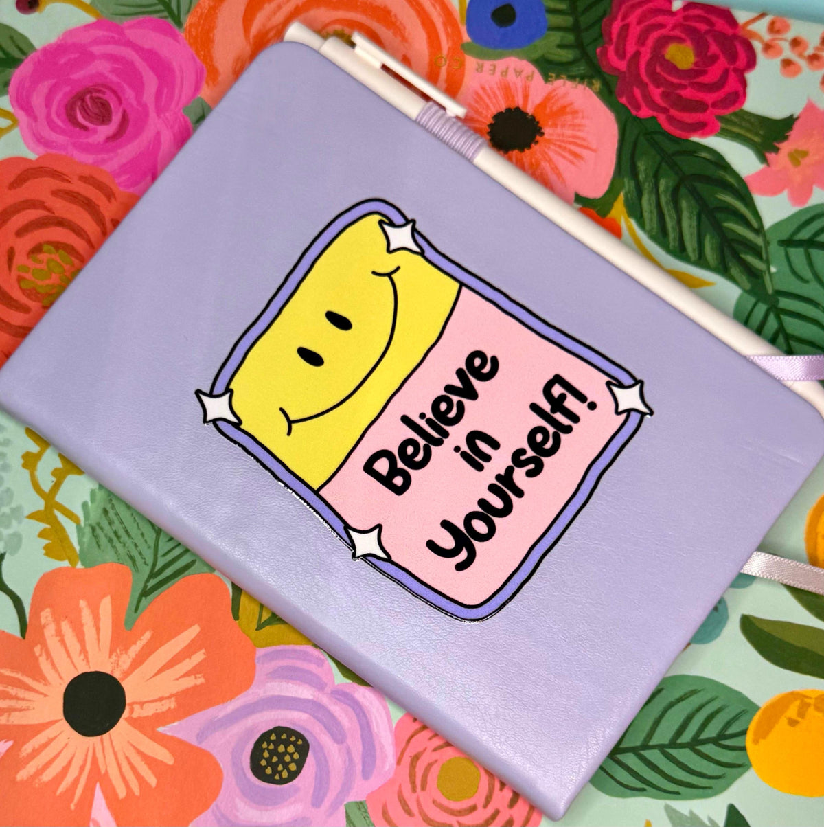 Affirmation Believe in Yourself hardcover notebook and pen - Empowering Stationery - Positivity Gift