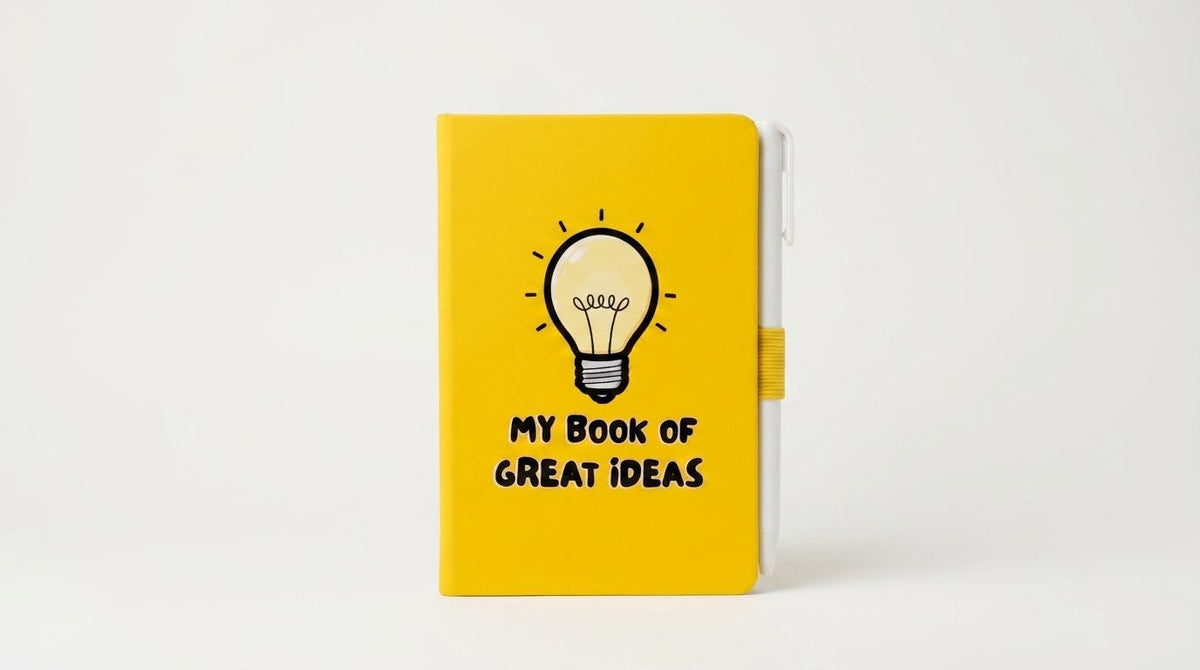 Positivity Hardcover Notebook and Pen Set – Vegan Leather Journal, Idea Book