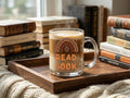 12 oz Glass Mug for Book and Coffee Lovers