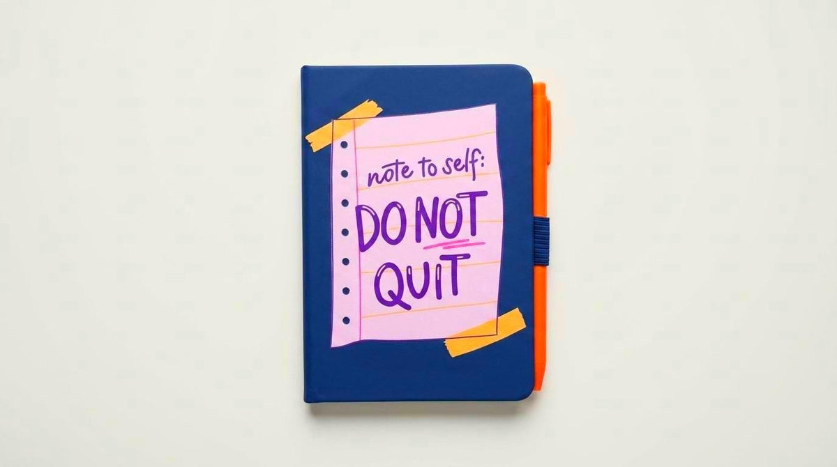 Fun hardcover notebook and pen - Empowering Stationery - Affirmations