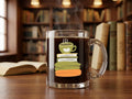 12 oz Glass Mug  for Coffee and Book Lovers