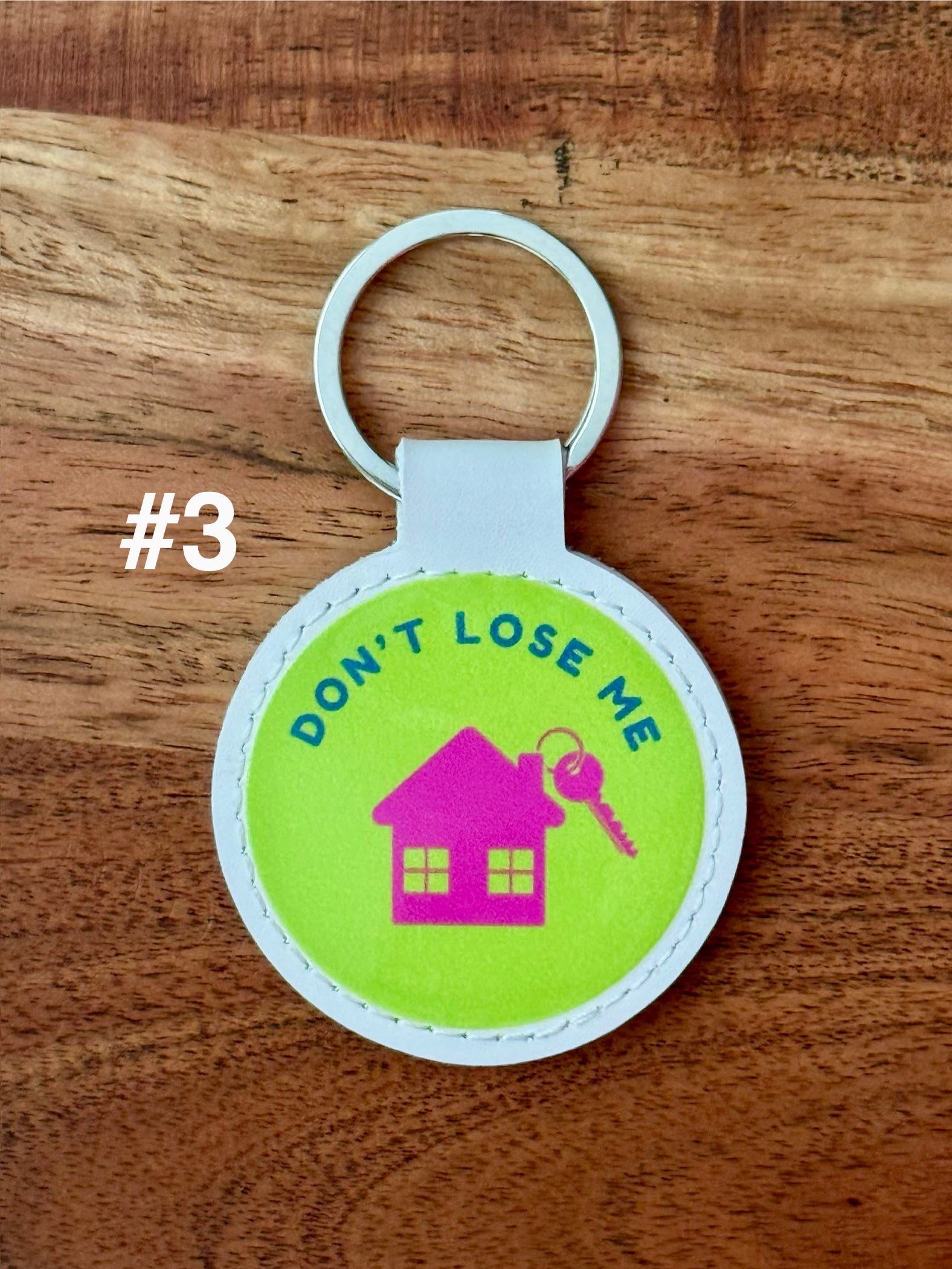 Faux Leather Keychain – UV DTF Graphics, Scratch-Proof, Colorful Gift and Stocking Stuffer Idea