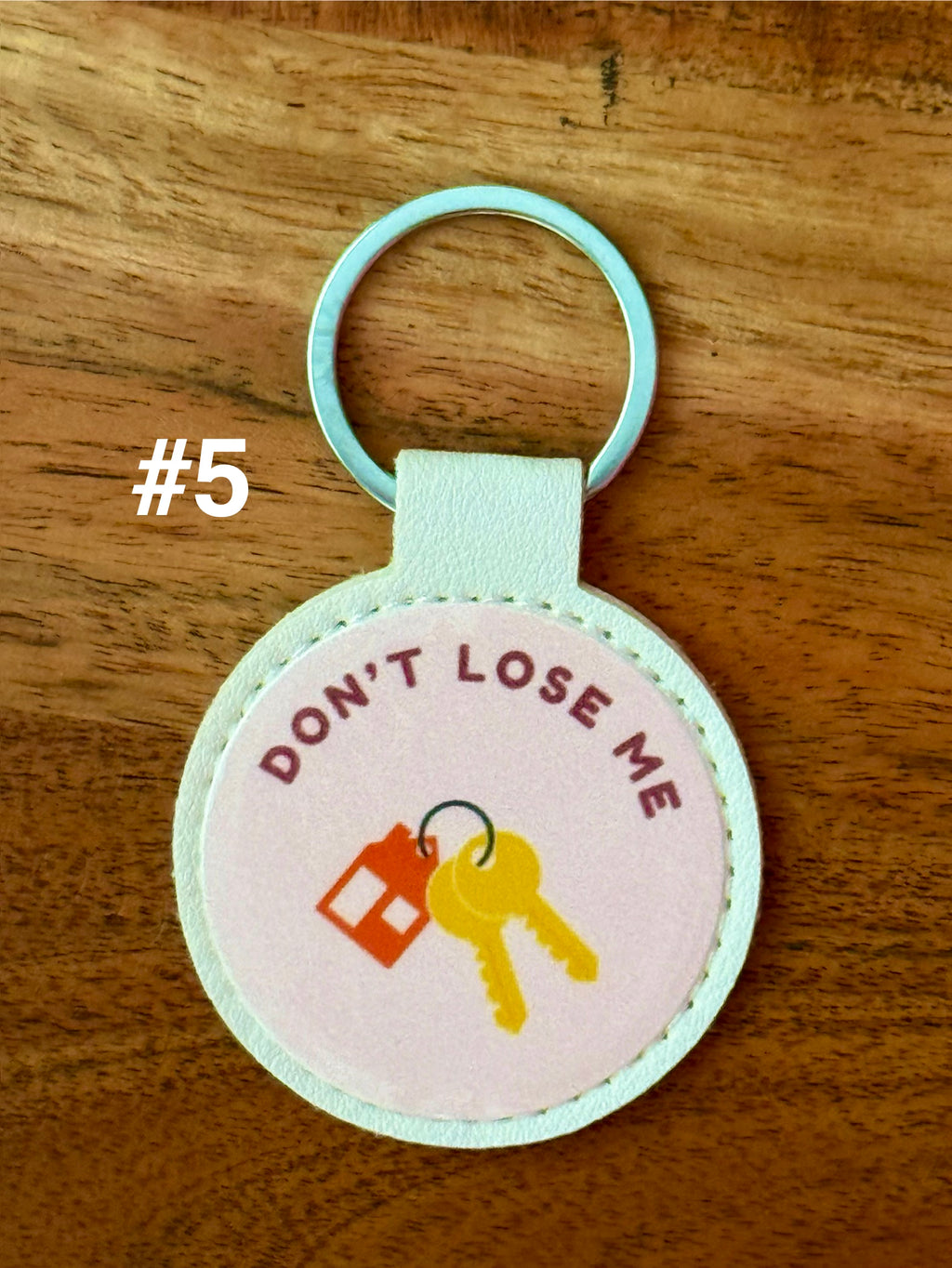 Faux Leather Keychain – UV DTF Graphics, Scratch-Proof, Colorful Gift and Stocking Stuffer Idea
