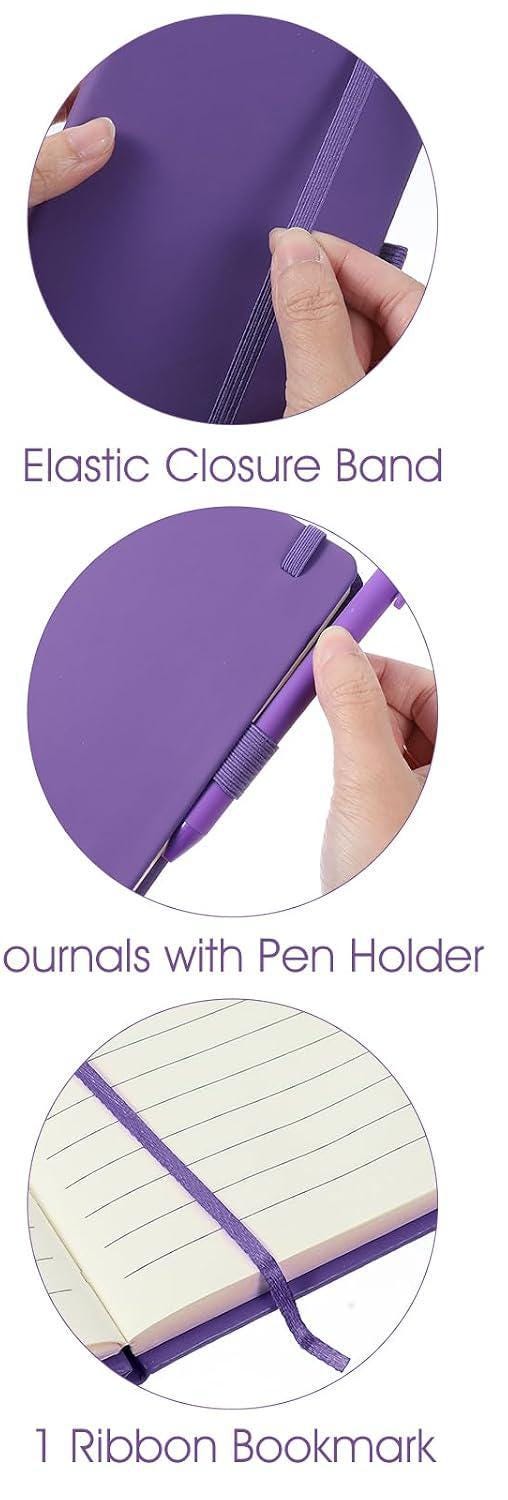 Hardcover purple notebook and pen - Kids gifts - Fun stationery for school