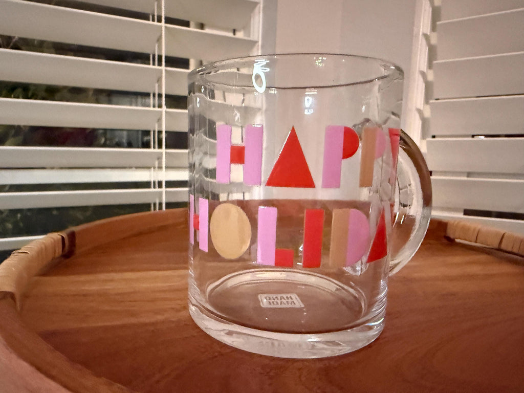 12 oz Holiday Glass Mug – Cozy Beverage Gift