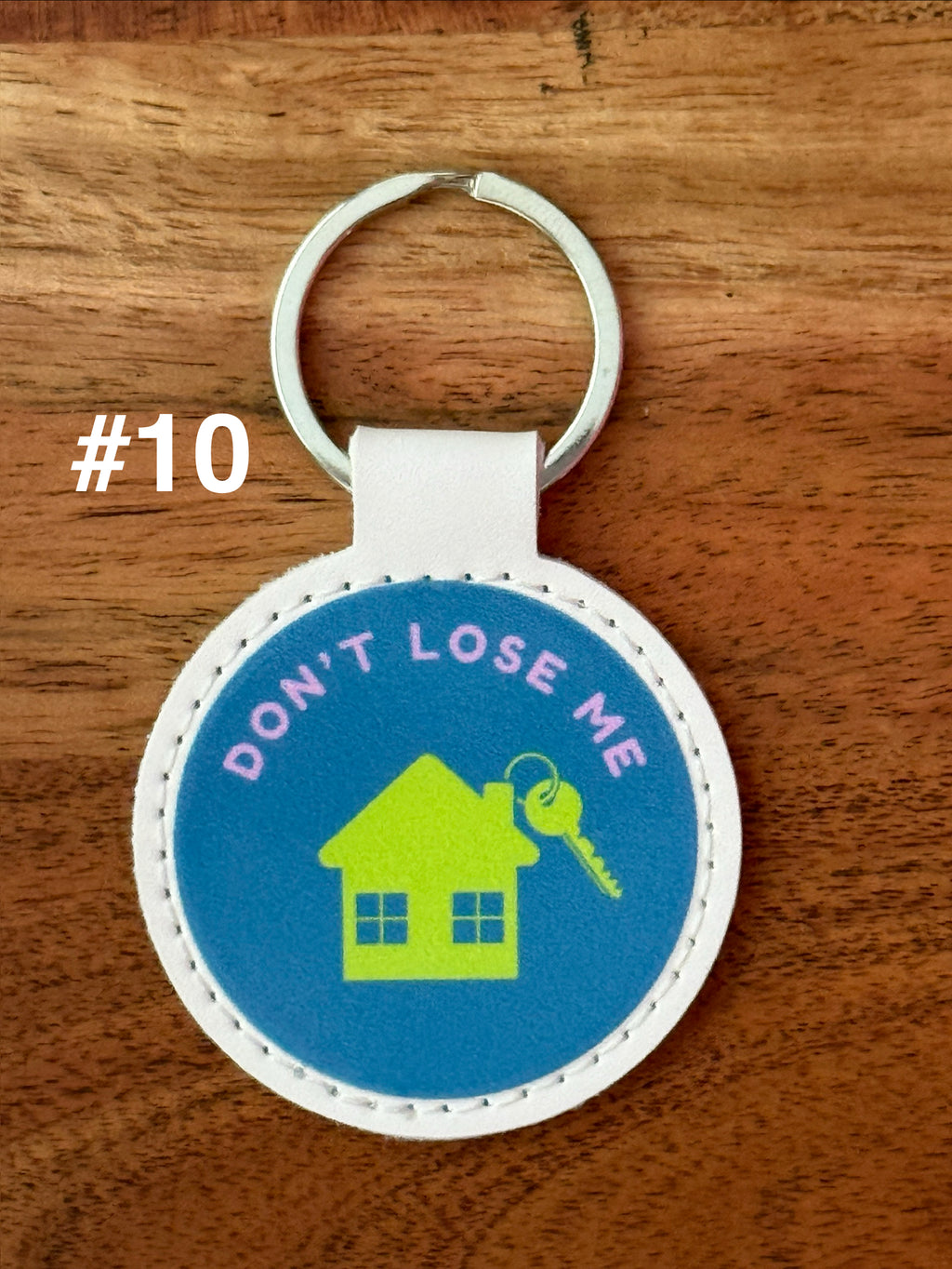 Faux Leather Keychain – UV DTF Graphics, Scratch-Proof, Colorful Gift and Stocking Stuffer Idea