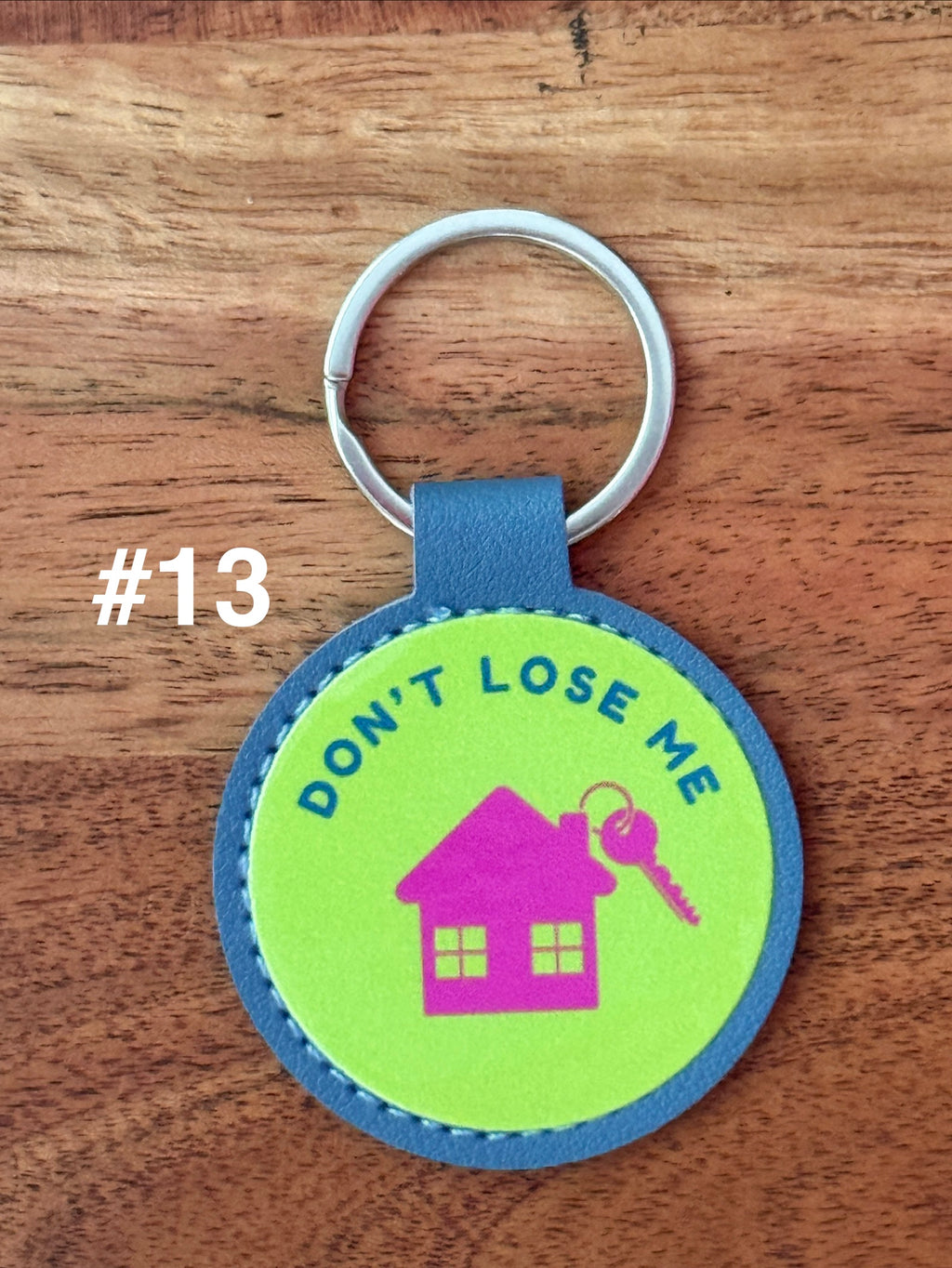 Faux Leather Keychain – UV DTF Graphics, Scratch-Proof, Colorful Gift and Stocking Stuffer Idea