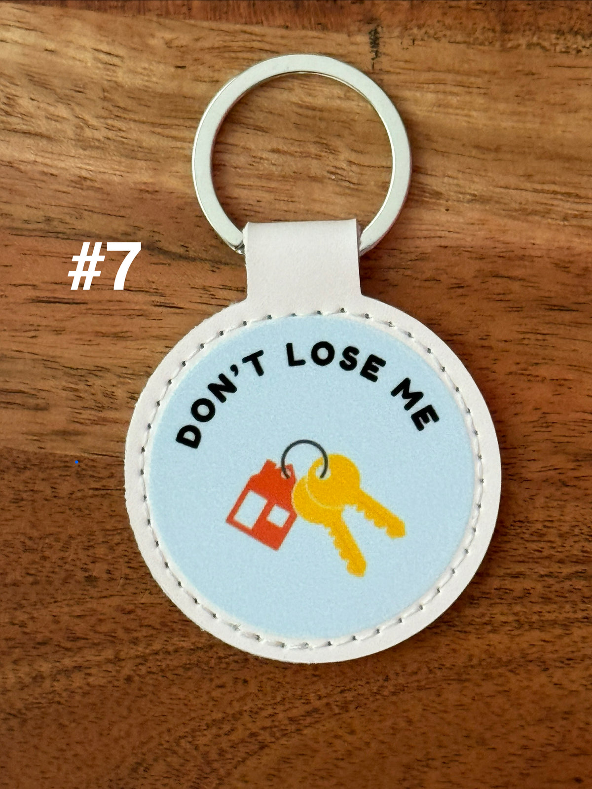 Faux Leather Keychain – UV DTF Graphics, Scratch-Proof, Colorful Gift and Stocking Stuffer Idea