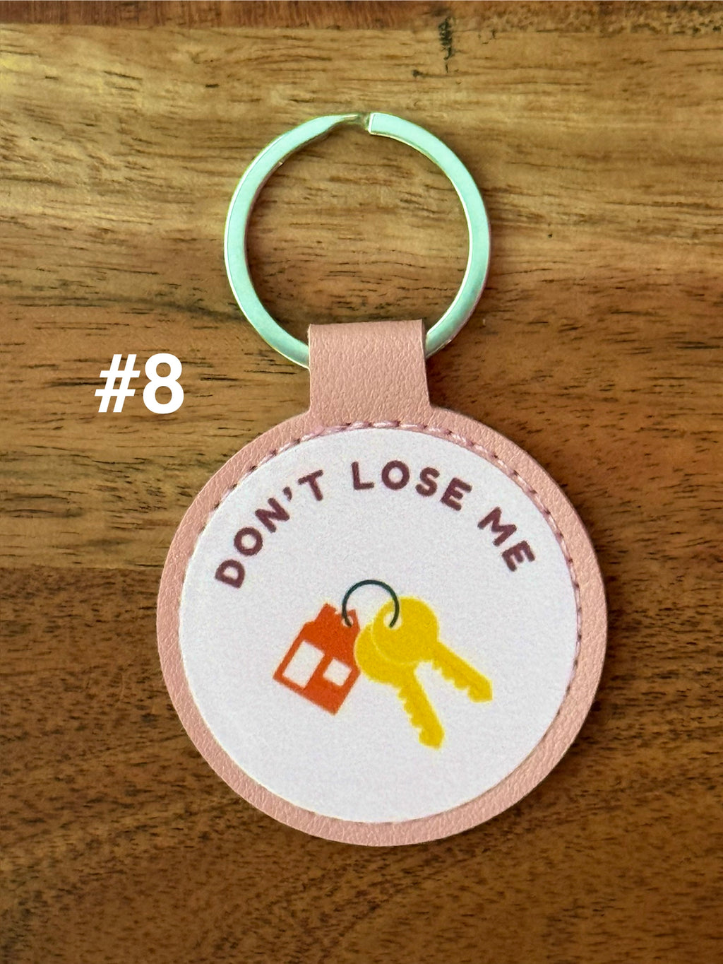 Faux Leather Keychain – UV DTF Graphics, Scratch-Proof, Colorful Gift and Stocking Stuffer Idea